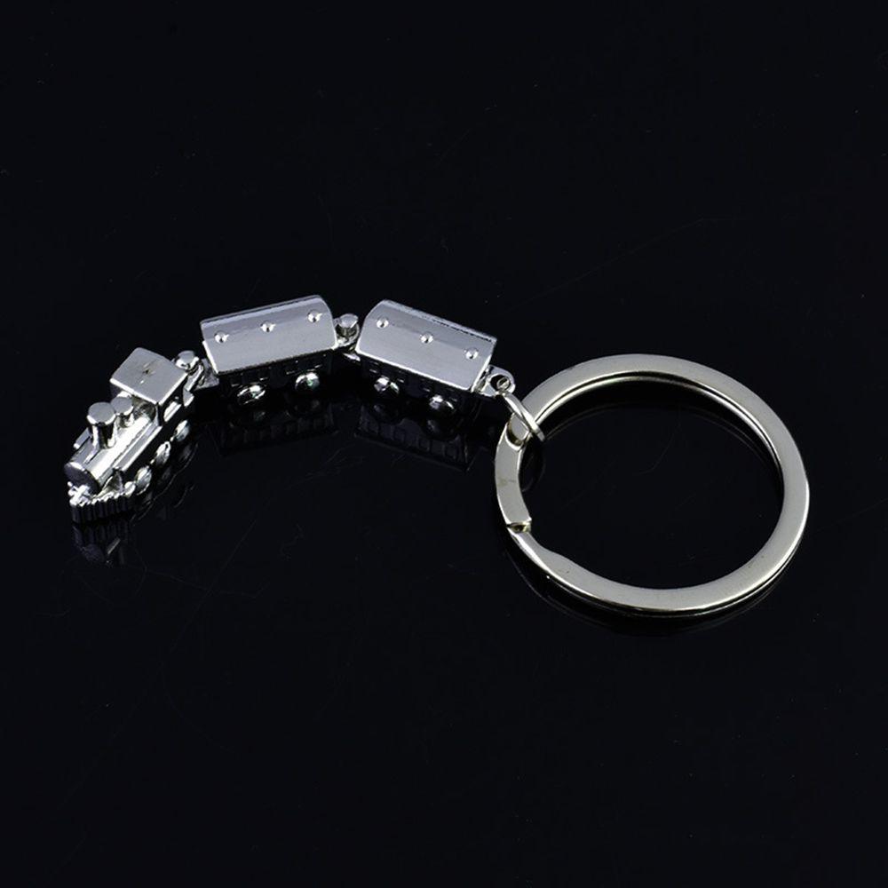Creative Zinc Zinc Alloy Train Shaped Metal Bag Decro Key Ring Key Chain Fashion Jewelry Key Holder