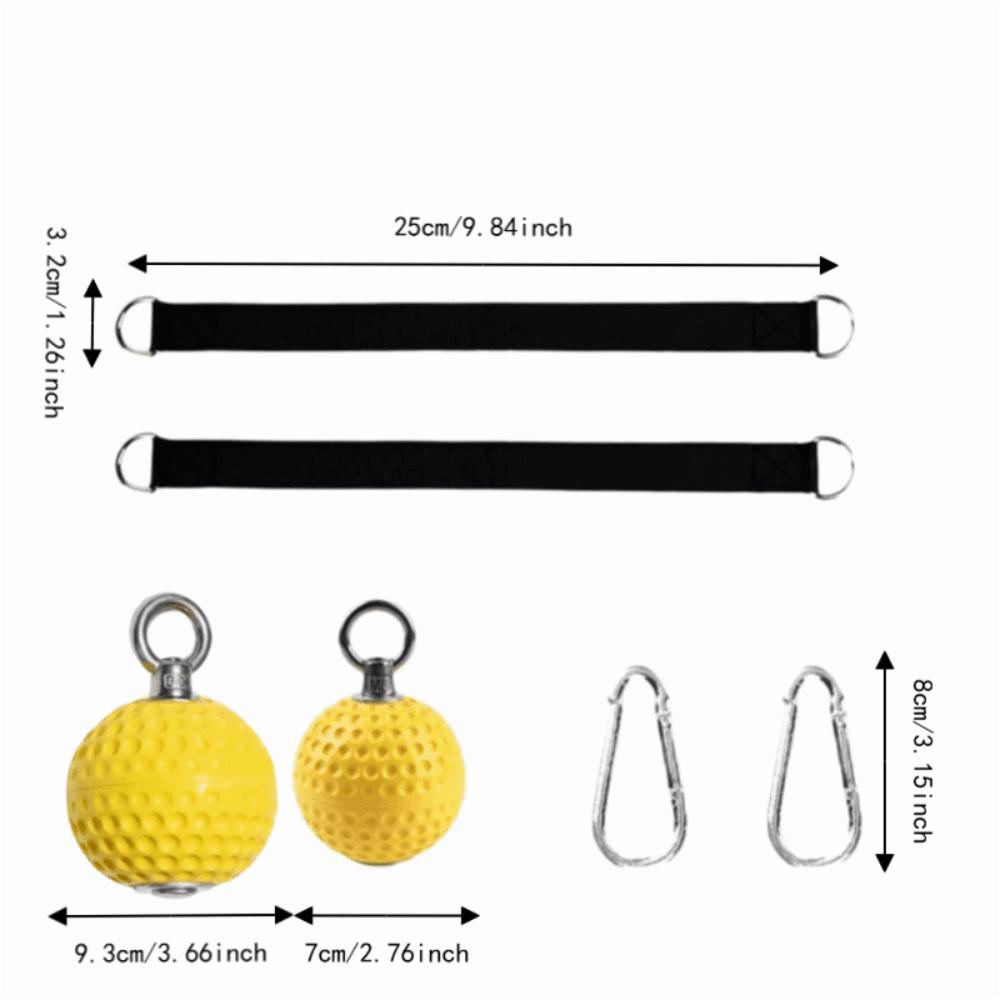 6pcs Non Slip Pull Up Grips Ball Hold Design Strength Trainer Grips Hand Grips  Fitness Exercise