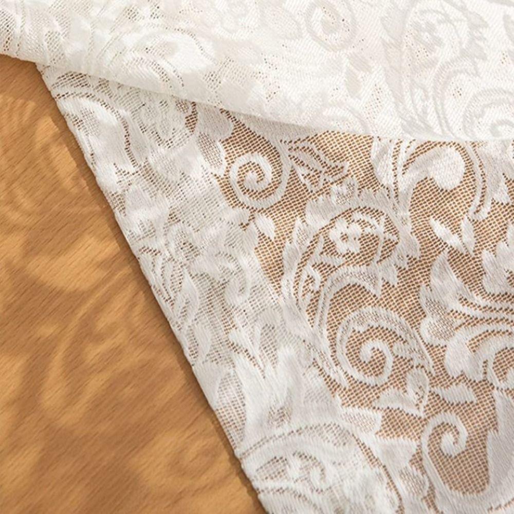 Легкая прозрачная занавеска принцессы для спальни, полузанавеска, новая белая тюль-занавеска