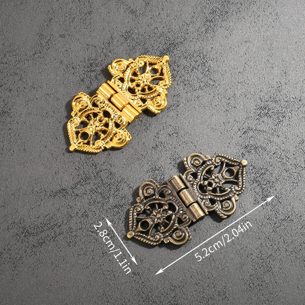 4 шт. Винтажная петля для шкафа, антикварная мебельная петля, петля-бабочка для двери ящика шкафа, декоративная для деревянной коробки