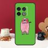 Cartoon Pig Cover For OnePlus Nord CE 2 3 4 Lite N10 N20 N30 OnePlus 13 12 11 10 Pro 10T 8T 12R 13R Case