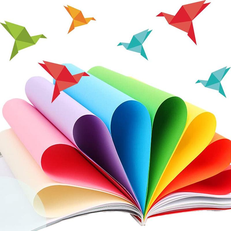 100 листов бумаги для оригами 150x150 мм, двусторонняя цветная бумага для оригами, легко складывающаяся бумага, сделай сам, складная бумага ручной работы для детей, художественные промыслы