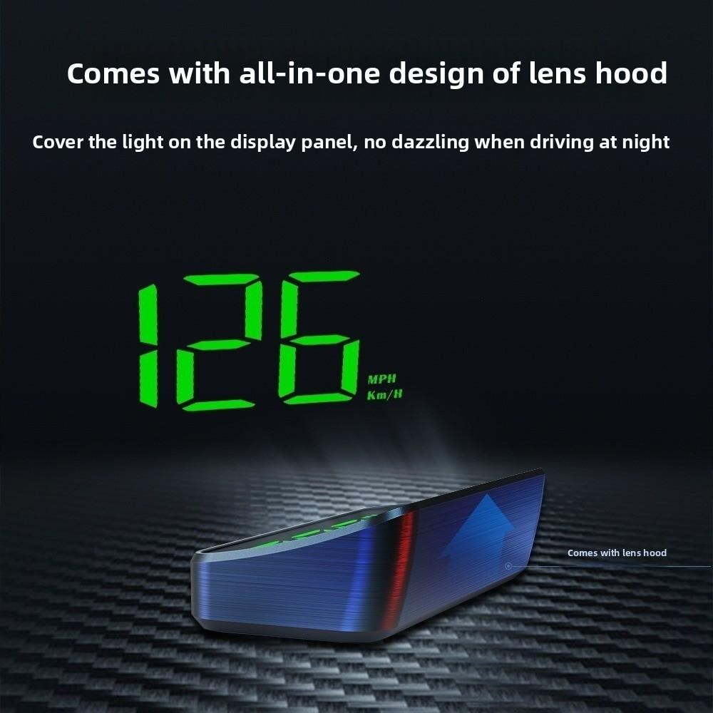 Подключаемый и работающий HUD Цифровой спидометр км/ч HUD Отображение скорости Проектор на лобовое стекло Автоаксессуары