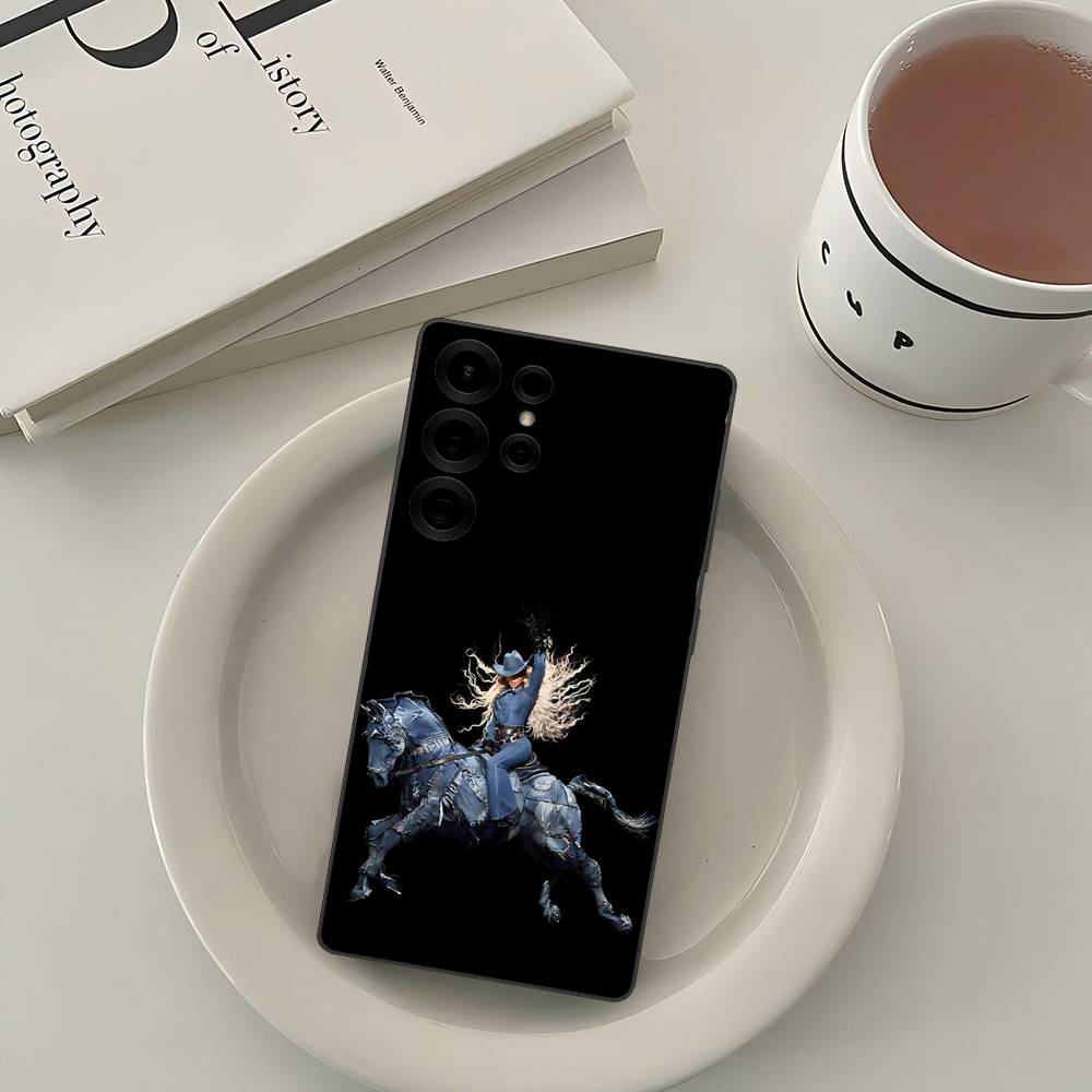 Ковбойский чехол для телефона Beyonce для Samsung S 24 fe 25 Ultra plus 20 lite 21 30 22 23 24 22 Ultra 5G Fundas
