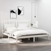 VidaXL Bed Frames White Solid Pine Wood 200x200 Cm 3104084