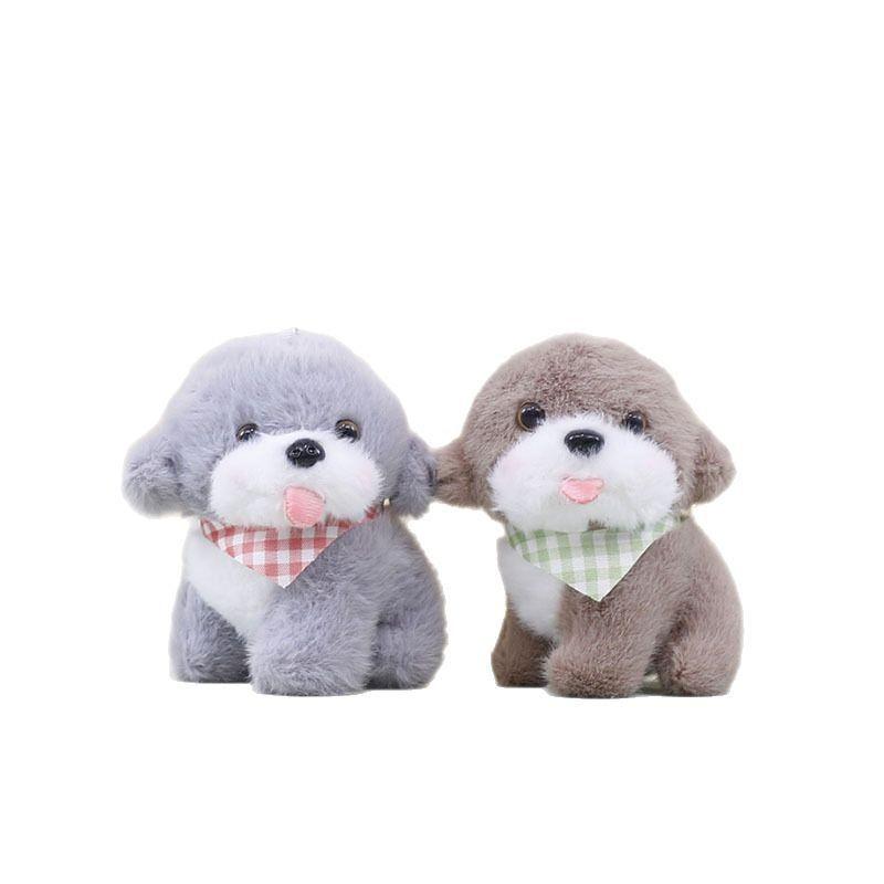 Bib Puppy Bear Doll Cartoon Plush Stuffed Toy Bag Hanging Decorations Toys