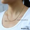 3mm Thin Necklace Ladies Girls 585 Rose Gold Link Necklace Ladies Jewelry Valentine's Day Gift 50cm 60cm GN462