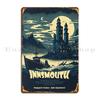 Innsmouth Vintage Travel Advertisment Arkhamtravel Metal Sign Mural Customize Personalized Funny Club Tin Sign Poster
