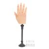 Nail Training Practice Hand Professional Bendable Silicone Female Mannequin Hand with Suction Stand