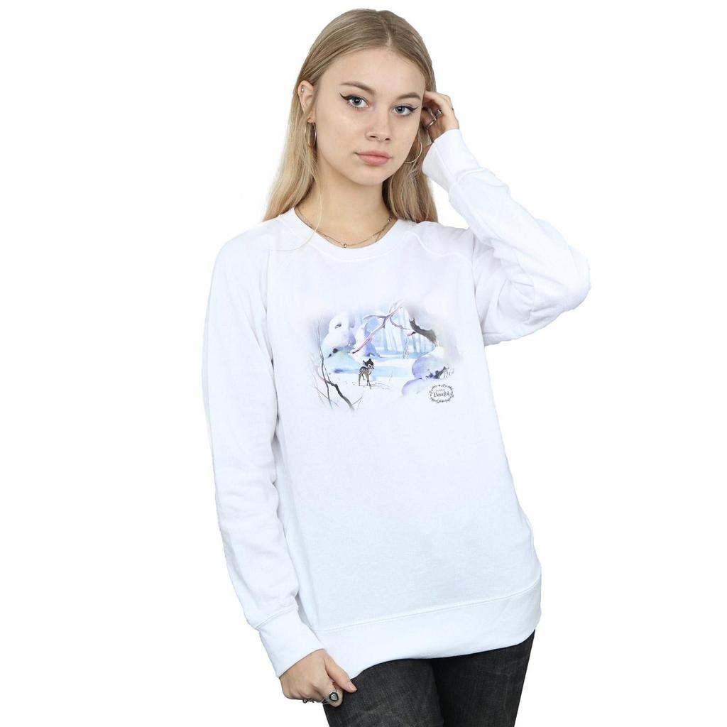 Disney Womens/Ladies Bambi Snow Sweatshirt