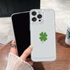 Чехол для телефона с четырехлистным клевером для iPhone 17 Pro Max, 16, 15 Pro Max, 14 Pro Max и 13