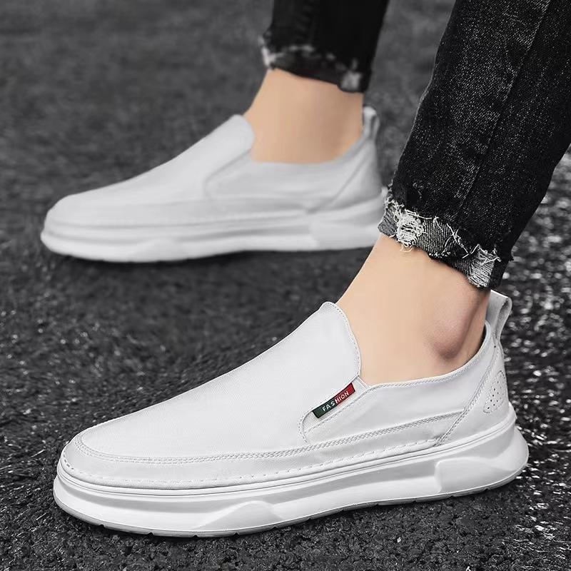 High Quality Mens Casual Shoes Brand Slip On Driving Shoes Classic Business White Loafer Moccasin Lightweight Comfy Walking Shoe