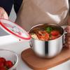 Контейнер для рамена из нержавеющей стали, нержавеющий, горшок для лапши, кастрюля для дома, колледжа