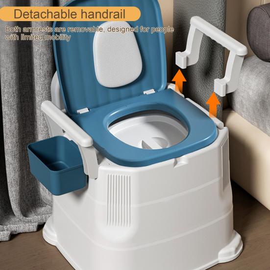 Portable Camping Toilet with Wide Seat for Elder Adults Easy To Clean Stable Portable Mobile Toilet for Indoor Outdoor Camping Travel