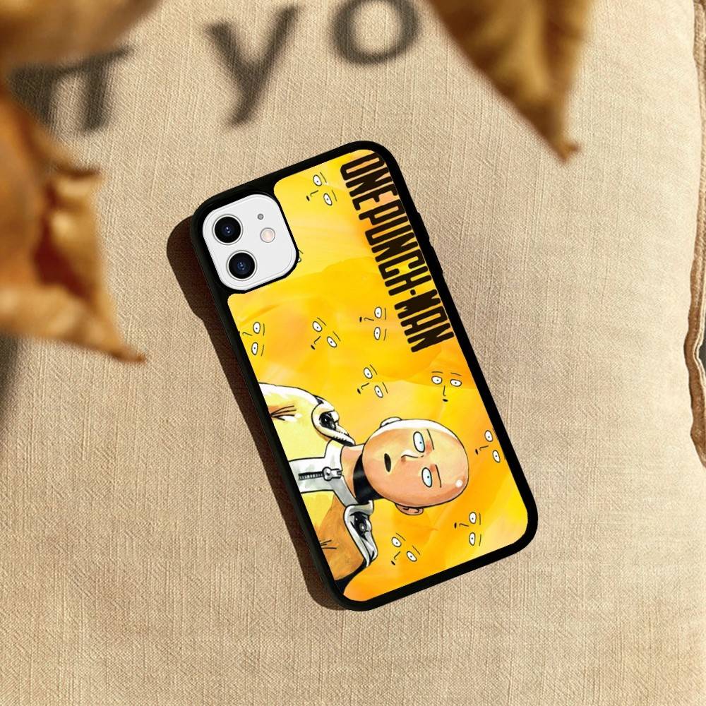Аниме One-Punch Man Для iPhone 17 16 15 14 13 12 11 Pro Max Plus Ударопрочная задняя крышка телефона из ПК+ТПУ