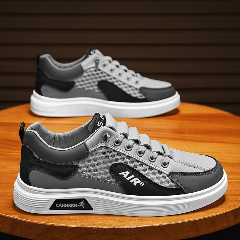 Summer pilot mesh lightweight breathable hollow training shoes men's shoes new casual shoes sports trendy shoes