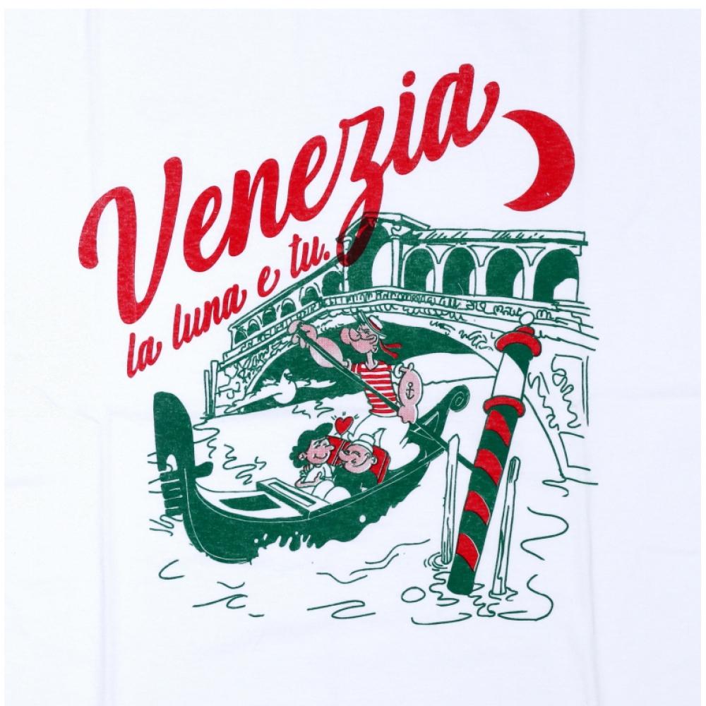 Дикий осел Унисекс Графическая футболка Venezia T Venezia белая