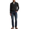Polo Ralph Lauren FW25 Вязаный свитер с воротником-молнией и ребристой вязкой, хлопковый, с длинным рукавом, мужской свитер 710P07395-003