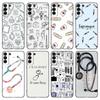 Nurse Medical Medicine Health Heart Phone Case For Samsung Galaxy S20 S21 FE S22 Ultra S10 Lite S10E S9 S8 Plus S7 Edge Cover