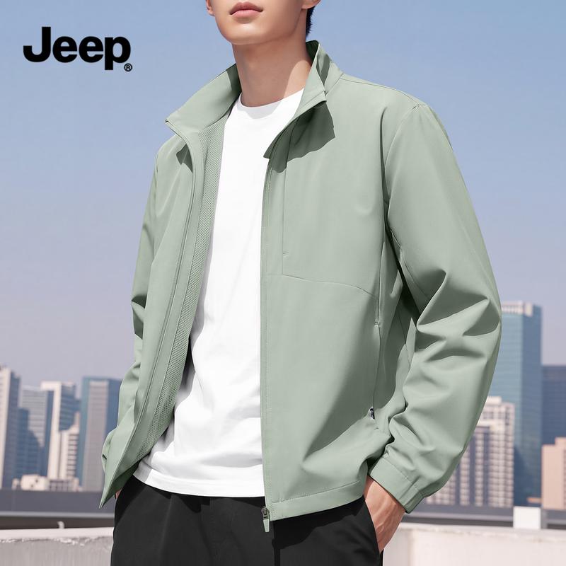 Jeep Мужская повседневная спортивная куртка с воротником-стойкой