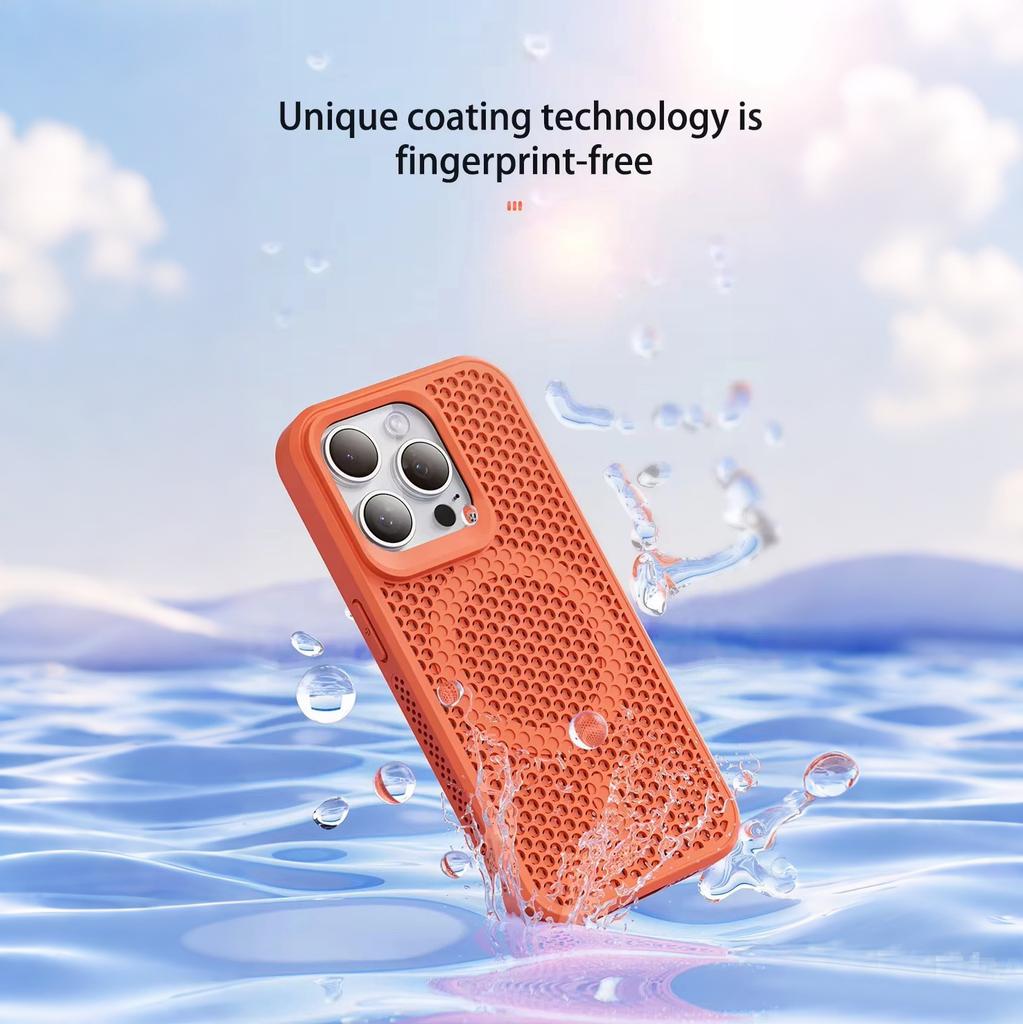 Теплоотводящая сетка для магнитного чехла Magsafe для беспроводной зарядки iPhone 16 15 14 Plus 13 12 11 Pro Max, дышащий чехол