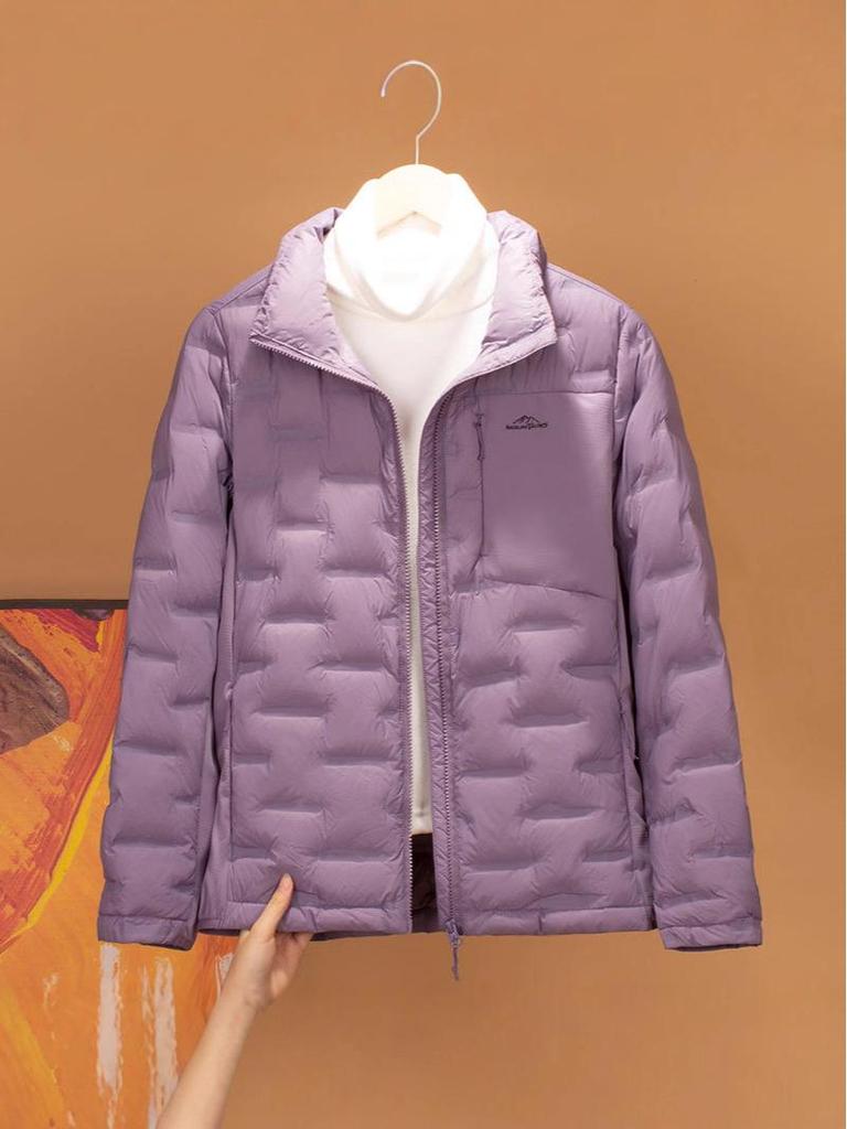 2025 Women's High-Loft Lightweight Down Jacket - Trendy Windproof & Warm Outdoor Coat for Autumn/Winter