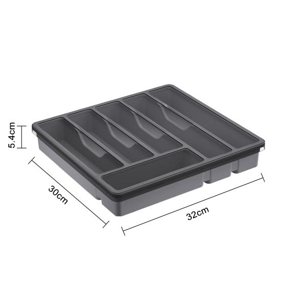 Держатель для кухонных столовых приборов с крышкой, 6 отделений, ящик, столешница, палочки для еды, ложка, вилка, резак, ящик для хранения столовых приборов, закрытый лоток-органайзер