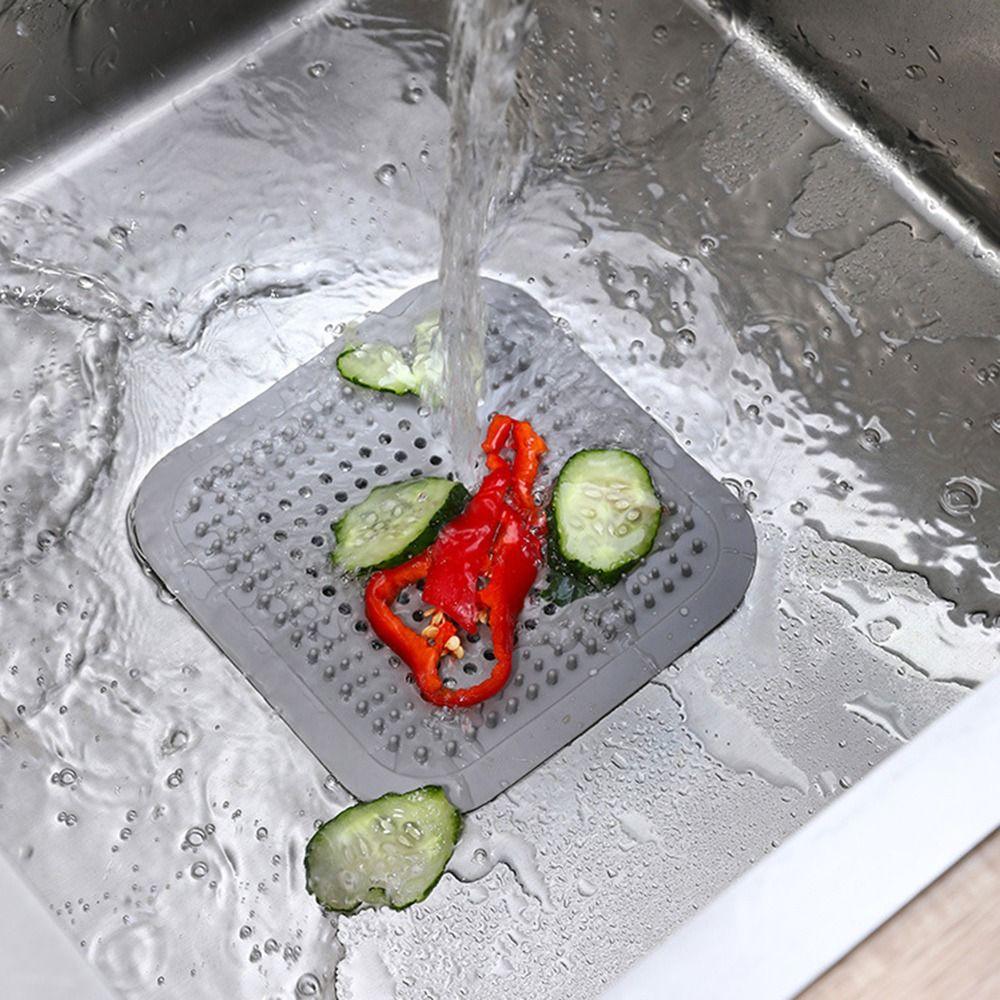 Leakage-proof Floor Drain Cover Silicone Sink Hair Filter Practical Sewer Deodorizer Bathroom