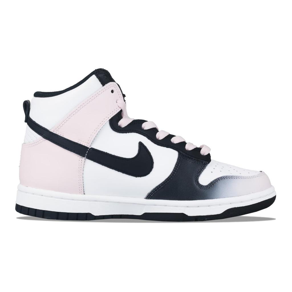 Nike Dunk Delicate Pollen Cow Leather High top Skateboard Shoes Women's Pink White Black DD1869-103(Team58-)