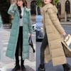 Winter New Down Cotton Women X-long Parkas Thick Warm Padded Jacket Large Size 3XL Winter Clothes Women Coats