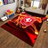 Fiery Horse with FC Twente Logo suitable as a non-slip mat for the living room or bedroom sofa