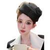 Высококлассная шляпа женская шляпа-цилиндр с сеткой и бабочкой, подчеркивающая лицо, шерстяная джазовая шляпа, британская шляпа стюардессы