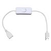 USB-кабель с кнопкой, USB-папа на USB-маму, кабель питания с переключателем, USB-папа на USB-маму для настольного вентилятора, светодиодной подсветки