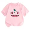 Potdemiel Pikachu Print  Children's T-Shirt, New Summer Style, Casual, Comfortable, and Breathable Children's Top