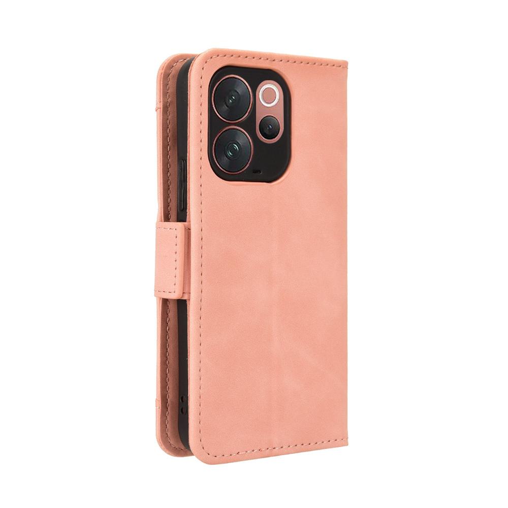 Flip Case for Vivo V70, Card Slot, Pink