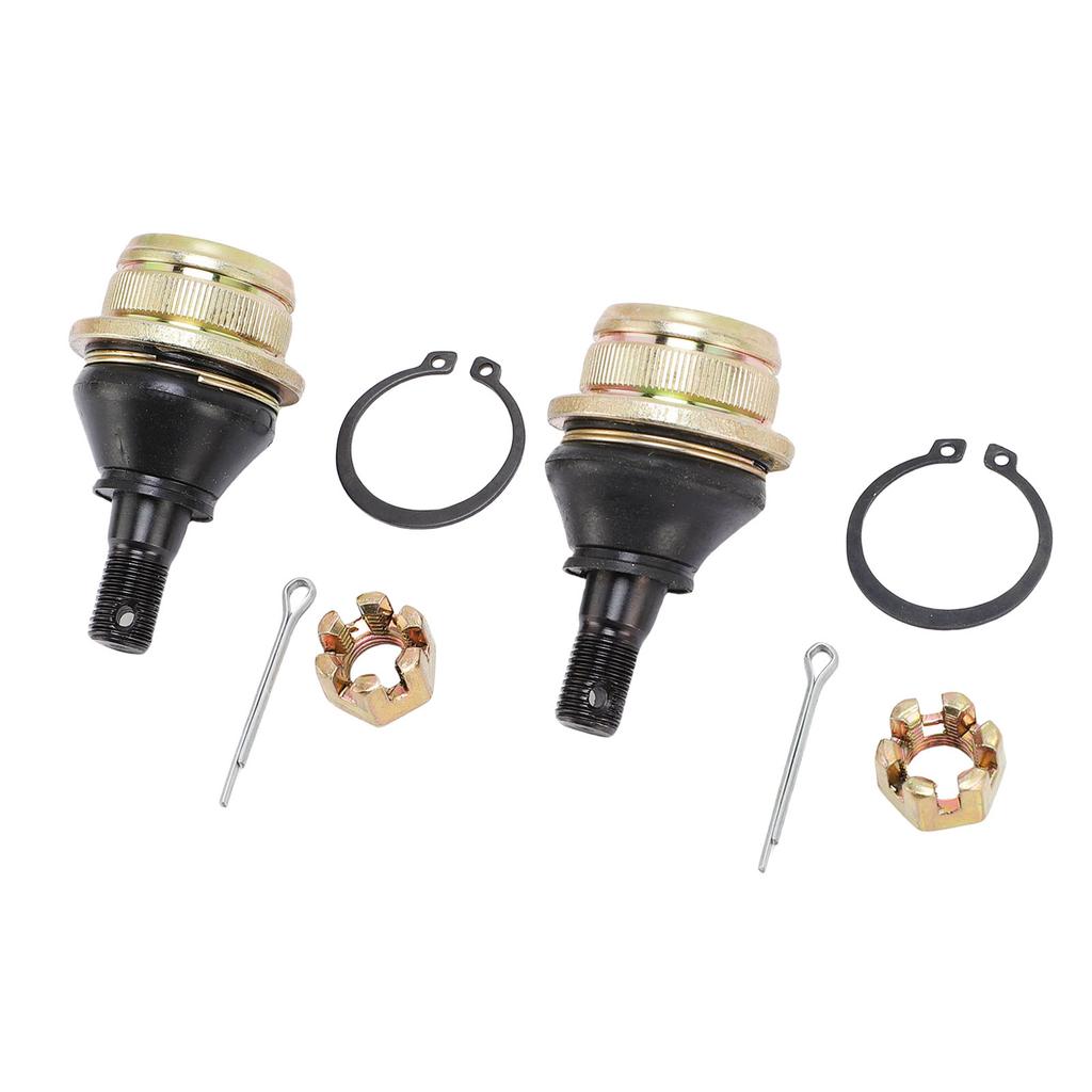 2 шт. Нижние шаровые опоры 59266 1080 Комплект шаровых опор из легированной стали и резины со шлицевыми гайками и шплинтами Замена для KAF400