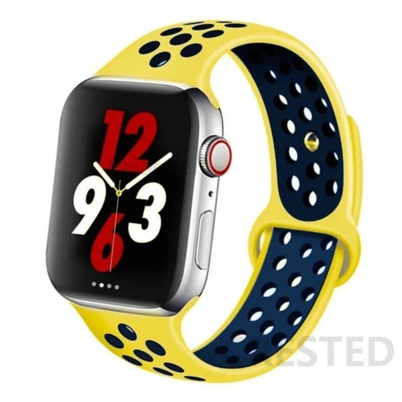 Silicone band For Apple Watch 11 strap 44mm 40mm 45mm 41mm 42mm 46mm correa bracelet iWatch Series 10 8 SE 3 6 7 9 Ultra 2 49mm