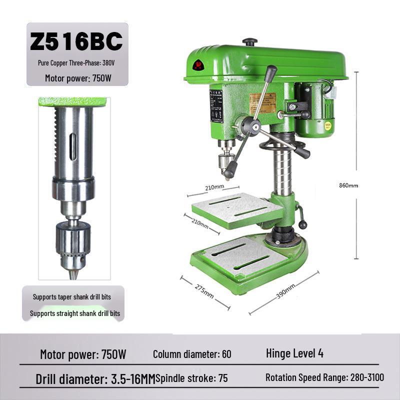 Deke Z516BC 16mm High Power 750W Bench Drill Press & Mill Machine
