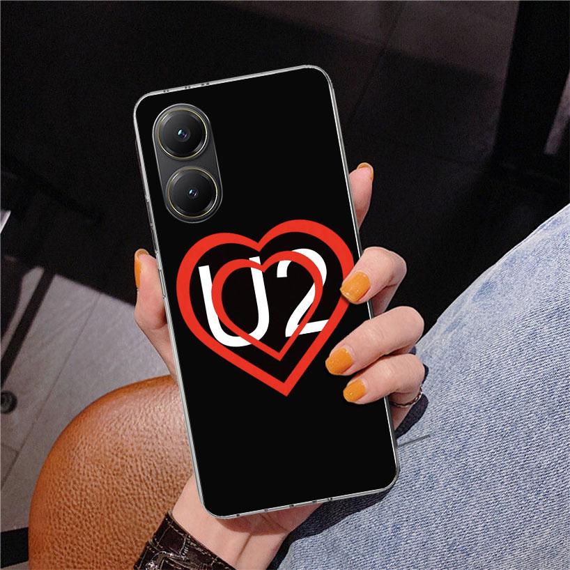 Чехол Band U-U2 Rock Phnoe для Xiaomi Poco X5 X6 X7 Pro X4 Gt F7 Ultra M8 M7 Redmi 15C 15 13C 13 12C 12 Уникальный чехол Coque Poco X