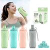 Lightweight Food Grade Sport Bottle Silicone Foldable Water Cup Portable Travel Water Bottle Large Capacity Telescopic Water Cup