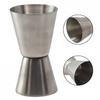 Коктейльный шейкер Мерный стаканчик Двусторонний дизайн Портативный Серебристый Нержавеющая сталь