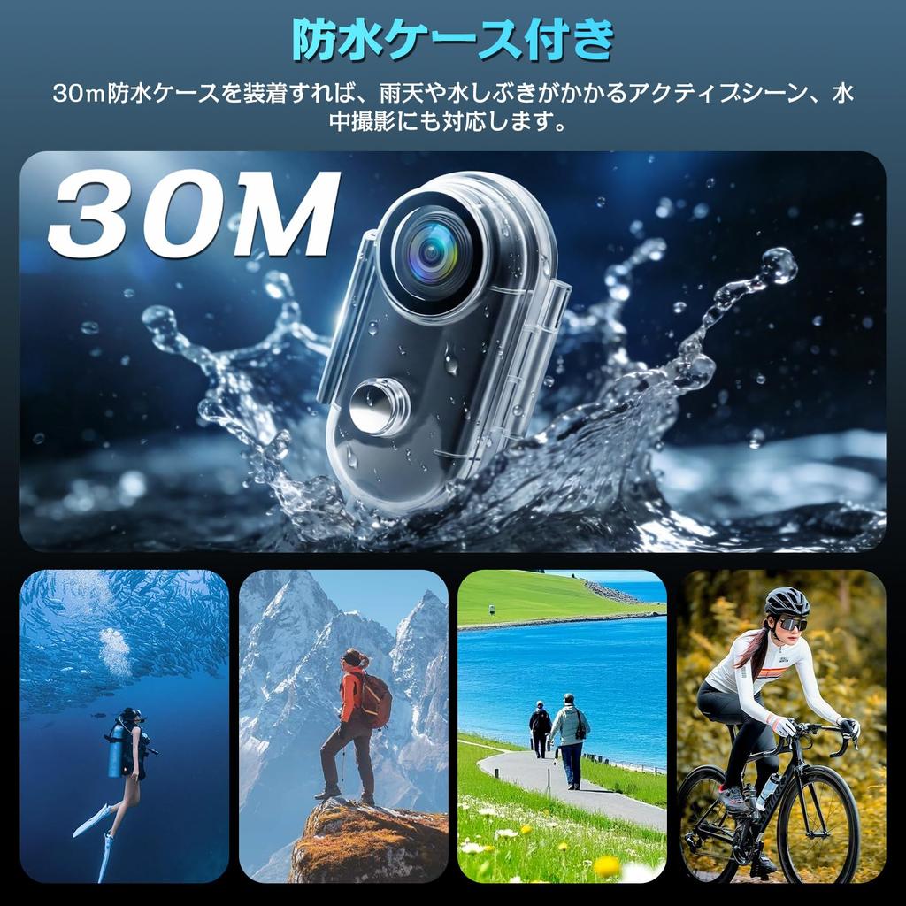 Action Compact Vlog Video Wearable Smartphone Dedicated Video Body Loop IP68 Evidence Business Sports Japanese Instruction Manual 4K Resolution