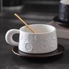 Ceramic Coffee Cup And Dish Set High-End And Exquisite Mug Breakfast Cup Household Drinking Cup Tea Cup Dessert Plate With Spoon