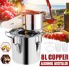 8/10/12/22/35L Durable Home DIY Distiller Moonshine Alcohol Stainless Copper Alcohol Whisky Water Wine Essential Oil Brewing Kit