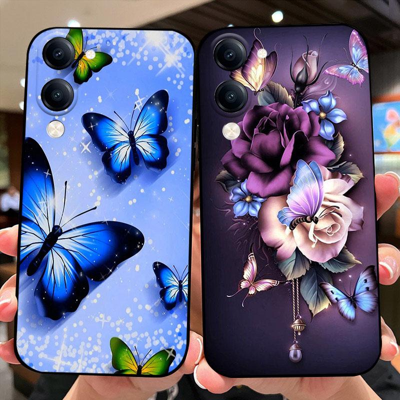 Чехол для Vivo Y04 Y 04 4G Модный цветной окрашенный чехол для телефона Мягкий силиконовый TPU Бампер Оболочки для VIVO Y29s 5G Чехлы