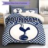 Custom Name,Tottenham Hardcore Pattern Bedding Home Decoration Birthday Gift ( 1 duvet cover + 2 pillowcase, without core),fan merchandise.
