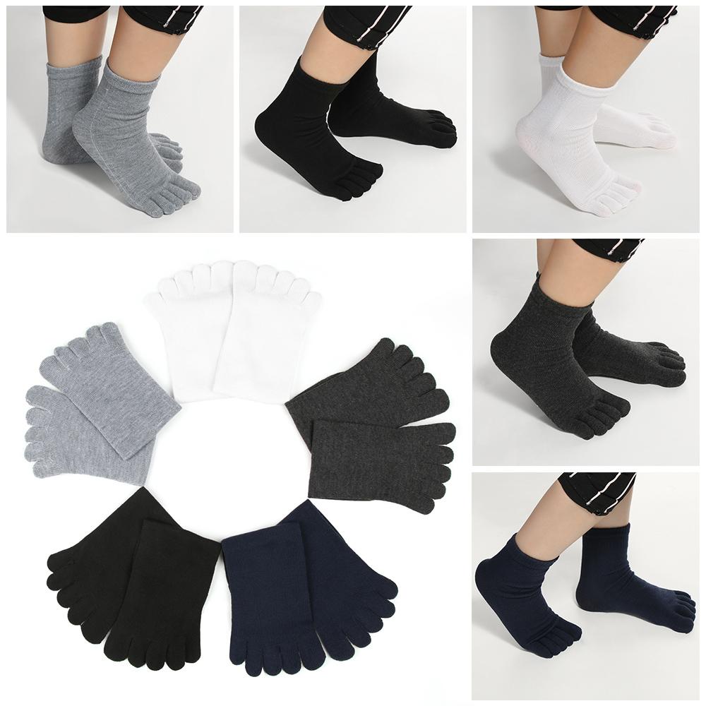 Soft Shoes Women Men Five Finger Cotton Sports Toe Socks