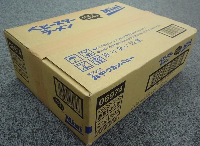 Oyatsu Company Baby Star Ramen Tonkotsu со вкусом соевого соуса 20 г x 30 пакетиков с кальцием Рецепт Дагаси [Официальный] (Много пакетиков)