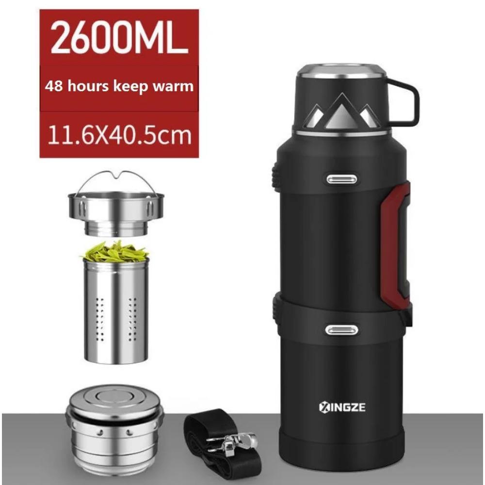 Изолированная термос из нержавеющей стали 316, 1 л, 2 л, 3 л, кофейные кружки для путешествий на открытом воздухе, термовакуумная бутылка для воды, термокружка