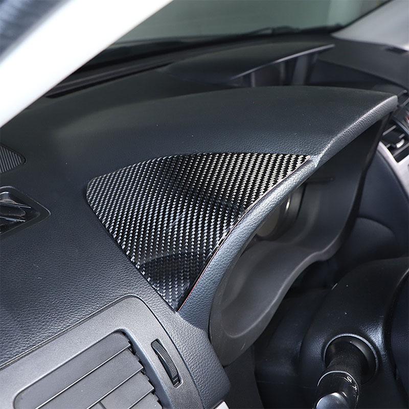 Для Subaru Forester 2013-18 мягкое углеродное волокно, центральное управление приборной панелью автомобиля, обе стороны, накладка на панель, наклейки для автомобиля